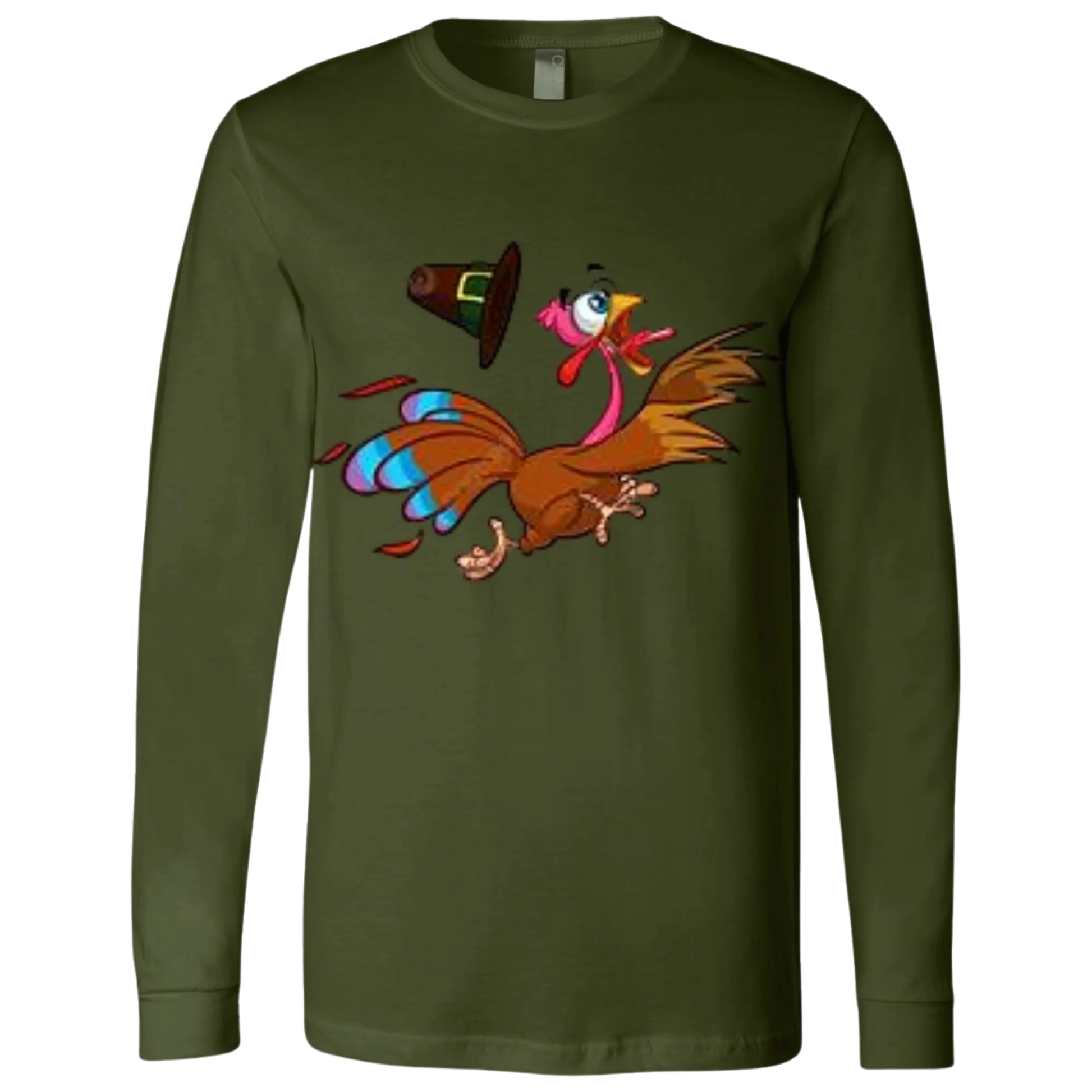 BELLA + CANVAS - Unisex Jersey Long Sleeve Tee RUN TURKEY RUN SHARON'S SALTED LEMON