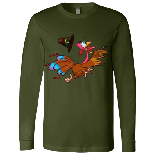 BELLA + CANVAS - Unisex Jersey Long Sleeve Tee RUN TURKEY RUN SHARON'S SALTED LEMON