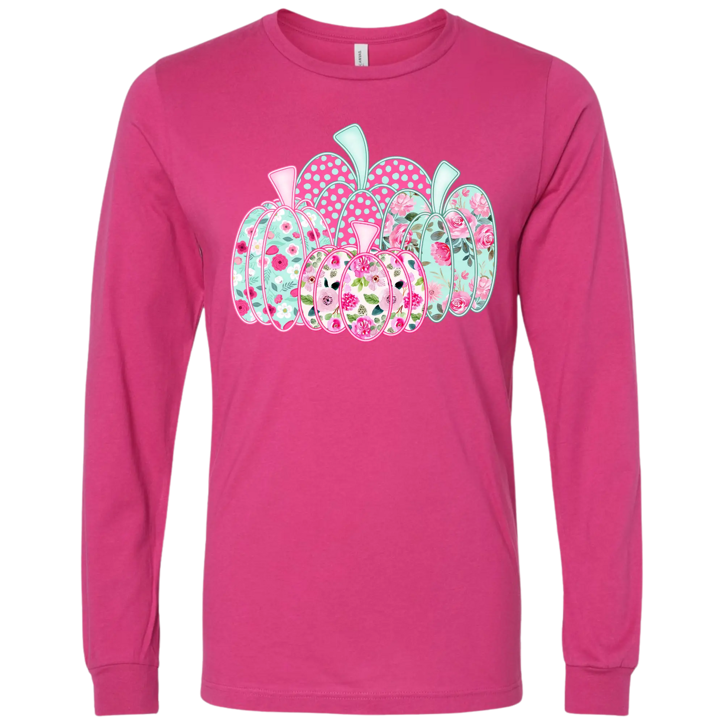 BELLA + CANVAS - Unisex Jersey Long Sleeve Tee - Berry - Pretty Pumpkins SHARON'S SALTED LEMON